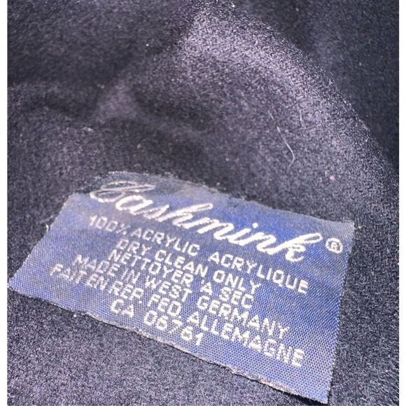 Nice Cashmink Black Fringe Winter Scarf Wrap Acrylic Germany Unisex Good Conditi - Picture 4 of 4